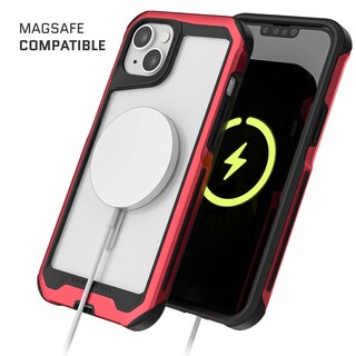 Foto 4 | Funda Ghostek Atomic Para iPhone 14 Aluminio Transparente/ Rojo