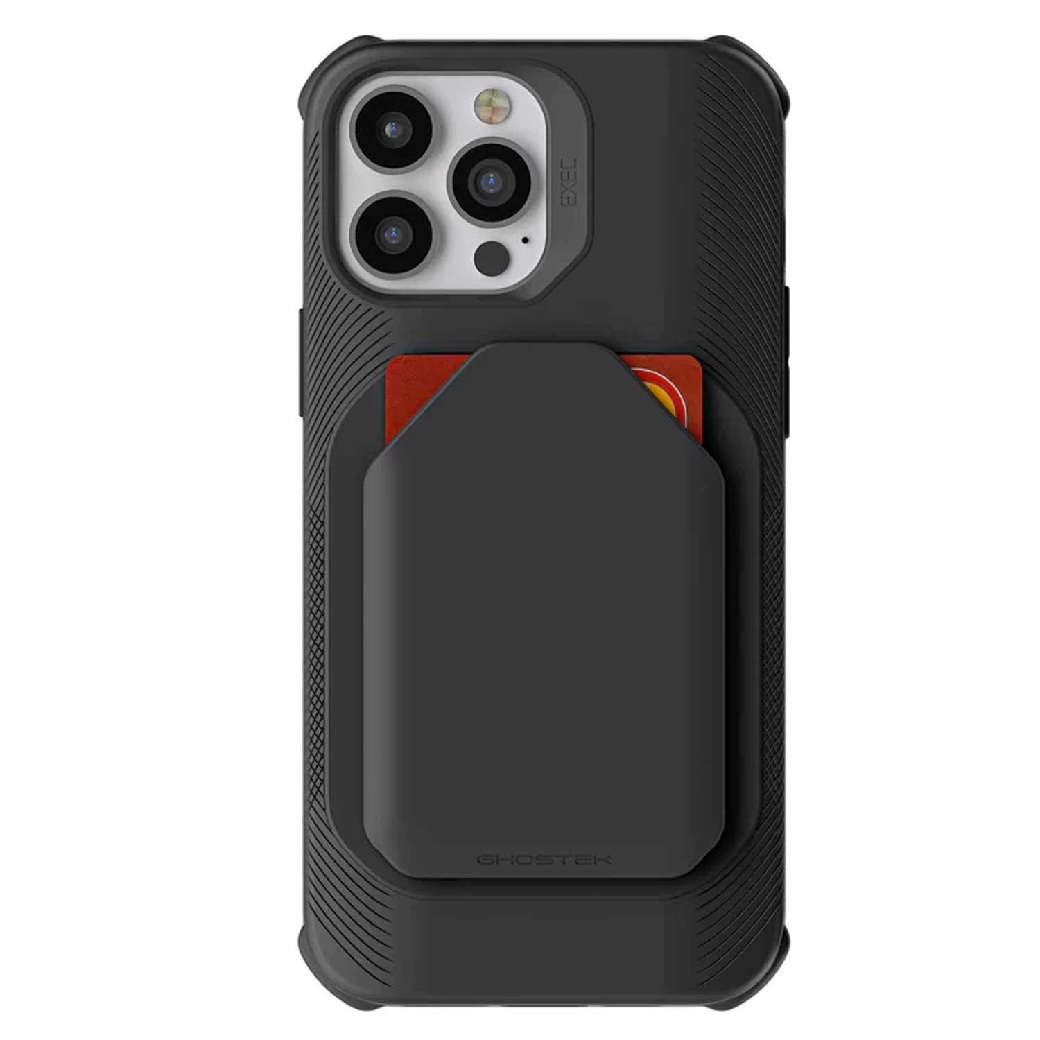 Foto 3 pulgar | Funda Ghostek Exec para Iphone 13 Pro Max color Negro con Tarjetero