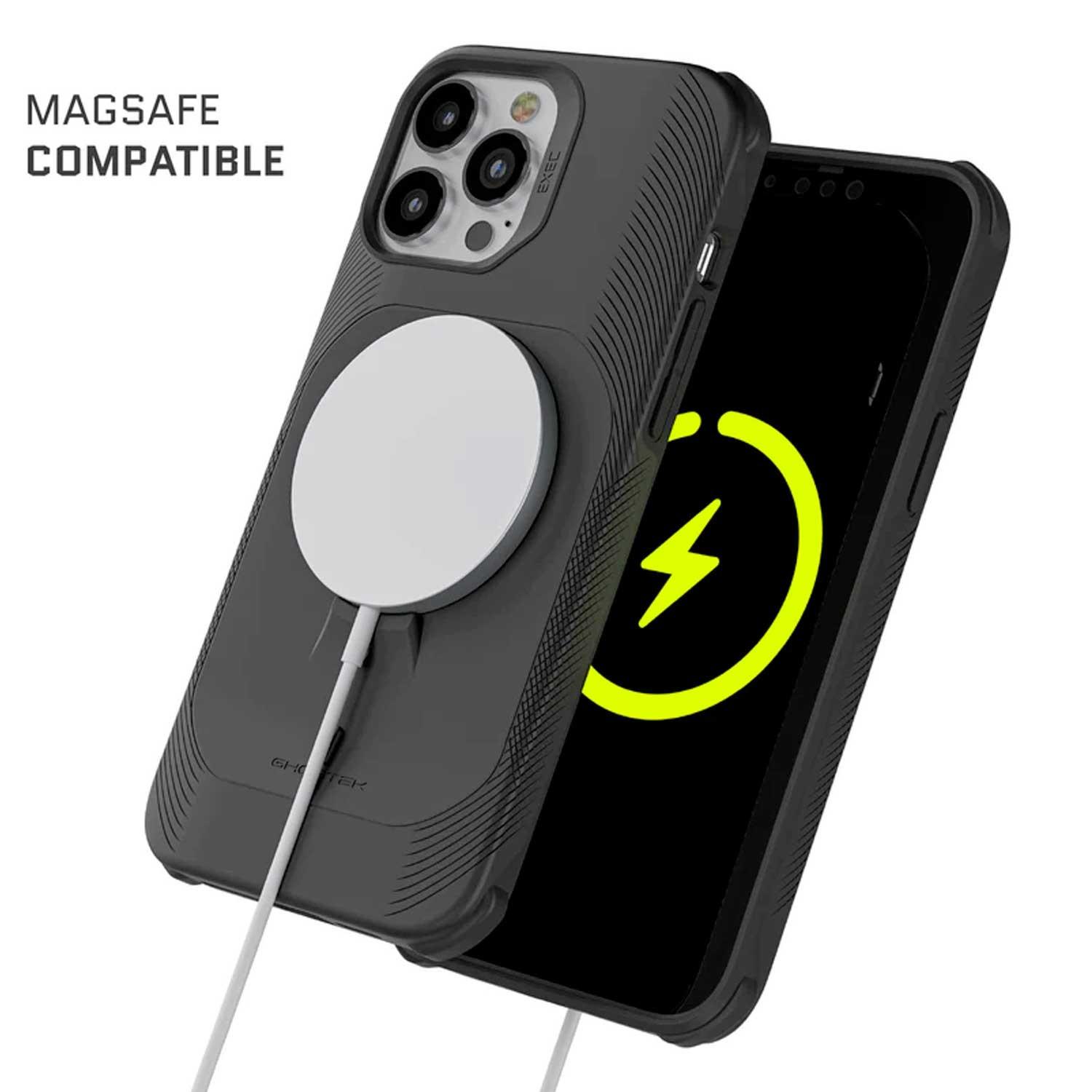 Foto 4 pulgar | Funda Ghostek Exec para Iphone 13 Pro Max color Negro con Tarjetero