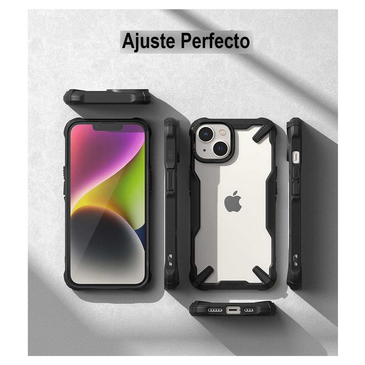 Foto 3 | Funda para iPhone 14 Plus Ringke Fusion X color Negro Grado Militar