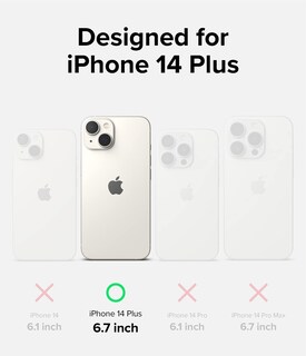 Foto 2 | Funda para Iphone 14 Plus Ringke Silicon Semirrígida Negro