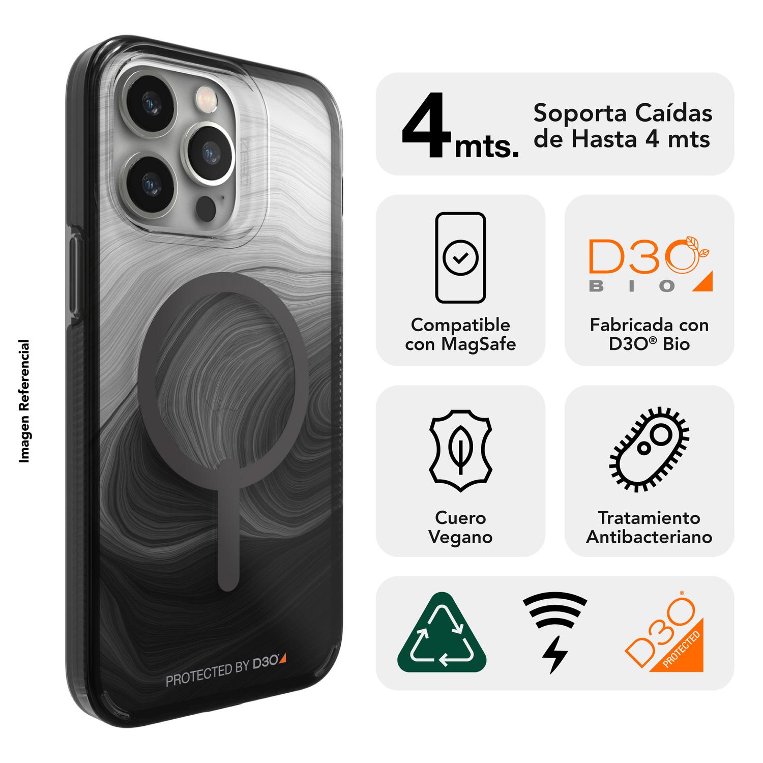 Foto 3 pulgar | Funda Gear4 Milan Snap Para Iphone 14 Pro Max - Aurora Ombre