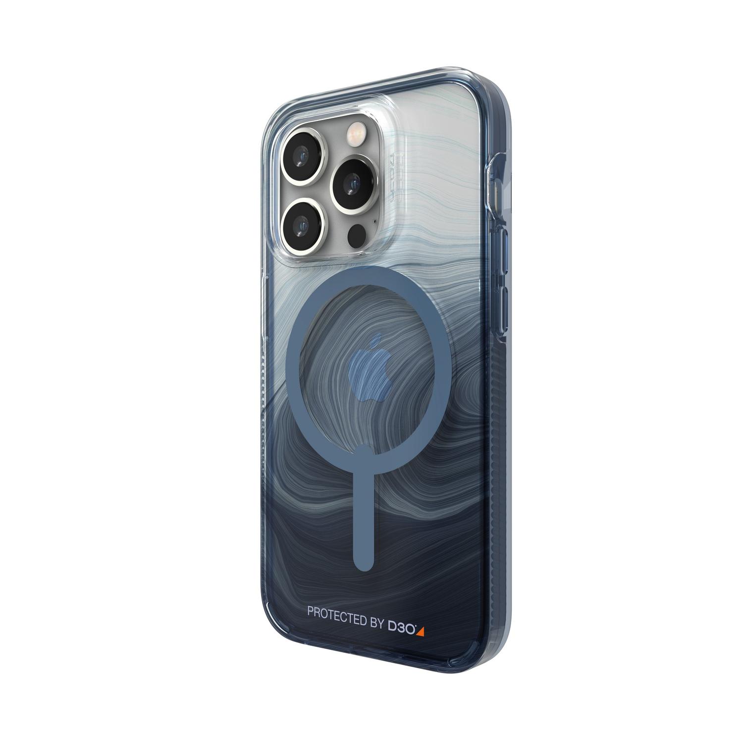 Funda Gear4 Milan Snap Para Iphone 14 Pro - Remolino Azul
