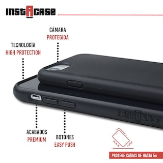 Foto 2 | Funda para Celular iPhone SE Instacase color Negro