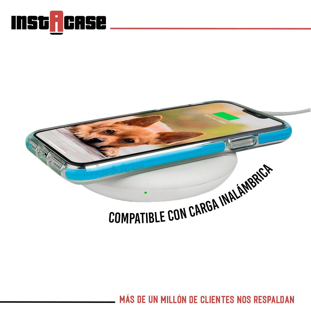 Foto 4 pulgar | Funda Instacase para IPhone X A Prueba de Golpes color Azul