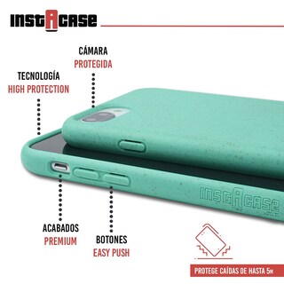 Foto 2 | Funda Instacase Para IPhone 8 Plus Azul Menta