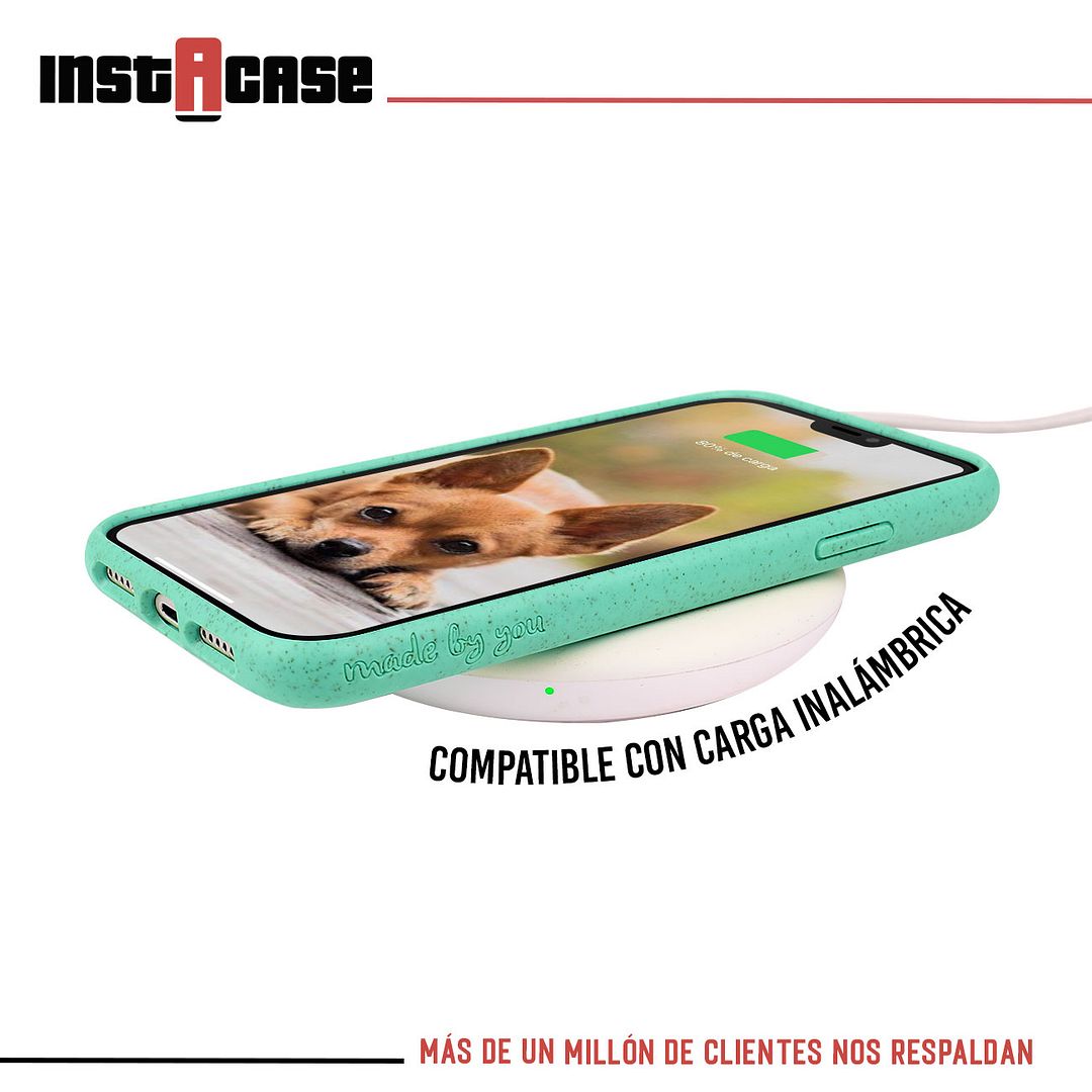 Foto 3 | Funda Instacase Para IPhone 8 Plus Azul Menta