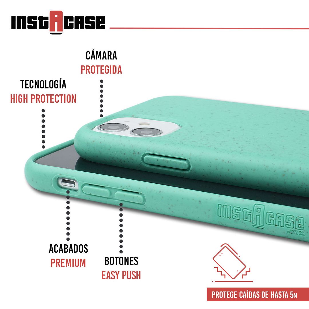 Foto 3 pulgar | Funda InstaCase color Azul para iPhone 11