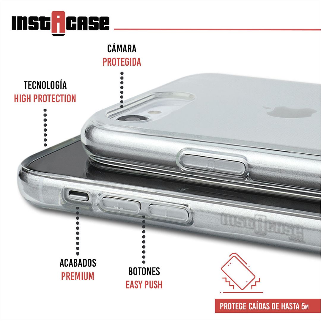 Foto 3 pulgar | Funda InstaCase para IiPhone SE 2020 color Transparente