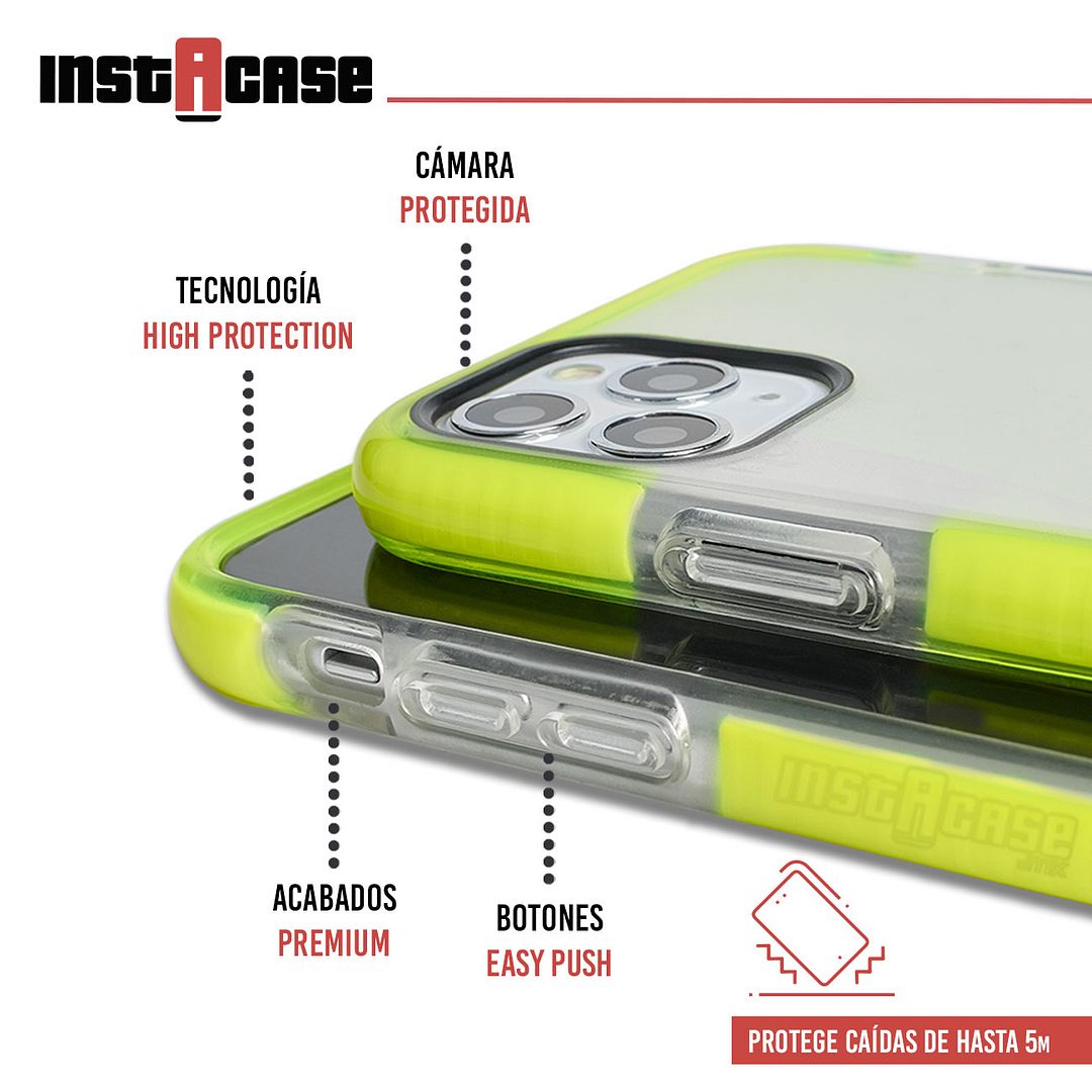 Foto 3 pulgar | Funda InstaCase color Amarillo para iPhone 11 Pro Max a Prueba de Golpes