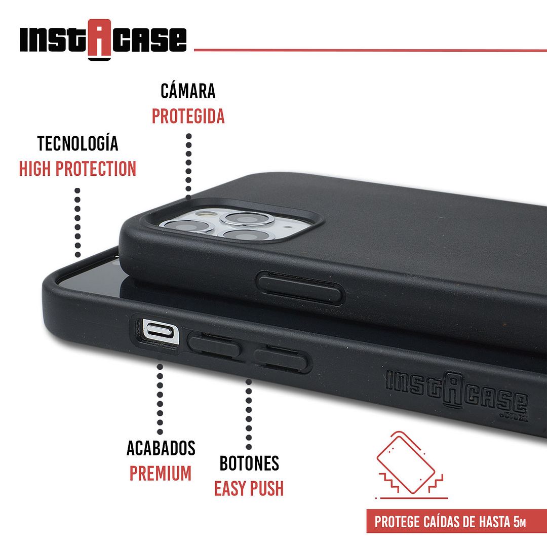 Foto 2 | Funda InstaCase color Negro para iPhone 12 Pro