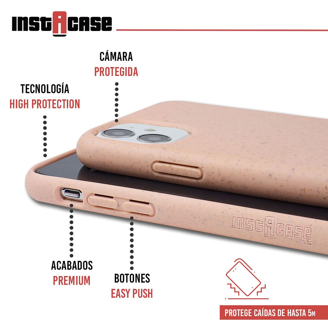 Foto 3 pulgar | Funda InstaCase color Rosa para iPhone 11