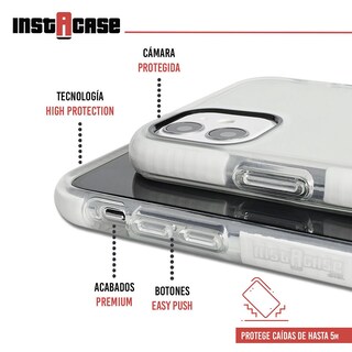 Foto 2 | Funda InstaCase color Blanco para iPhone 12 a Prueba de Golpes