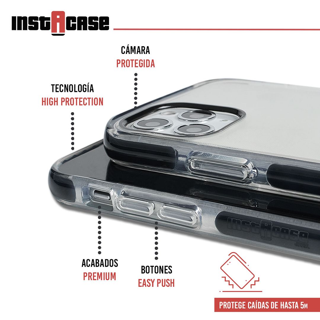 Foto 3 pulgar | Funda InstaCase color Negro para iPhone 11 Pro Max a Prueba de Golpes