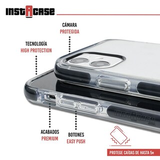 Foto 2 | Funda Instacase Para Iphone 12 Mini A Prueba De Golpes Negro