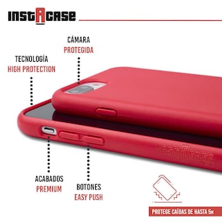 Foto 2 | Funda Instacase Para Iphone 8 Plus Rojo