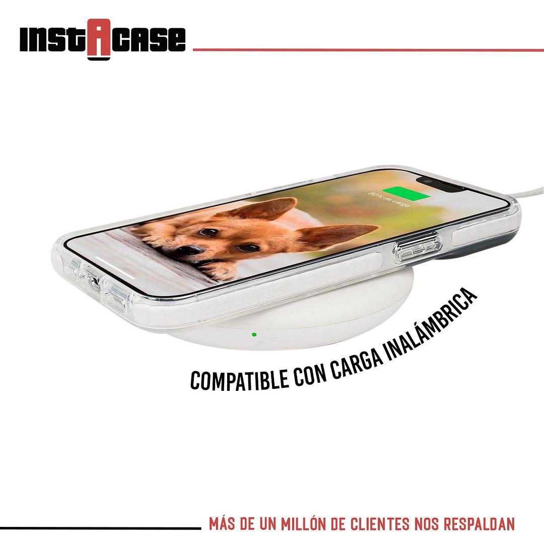 Foto 4 pulgar | Funda Instacase Para Iphone 14 Pro A Prueba De Golpes Blanco