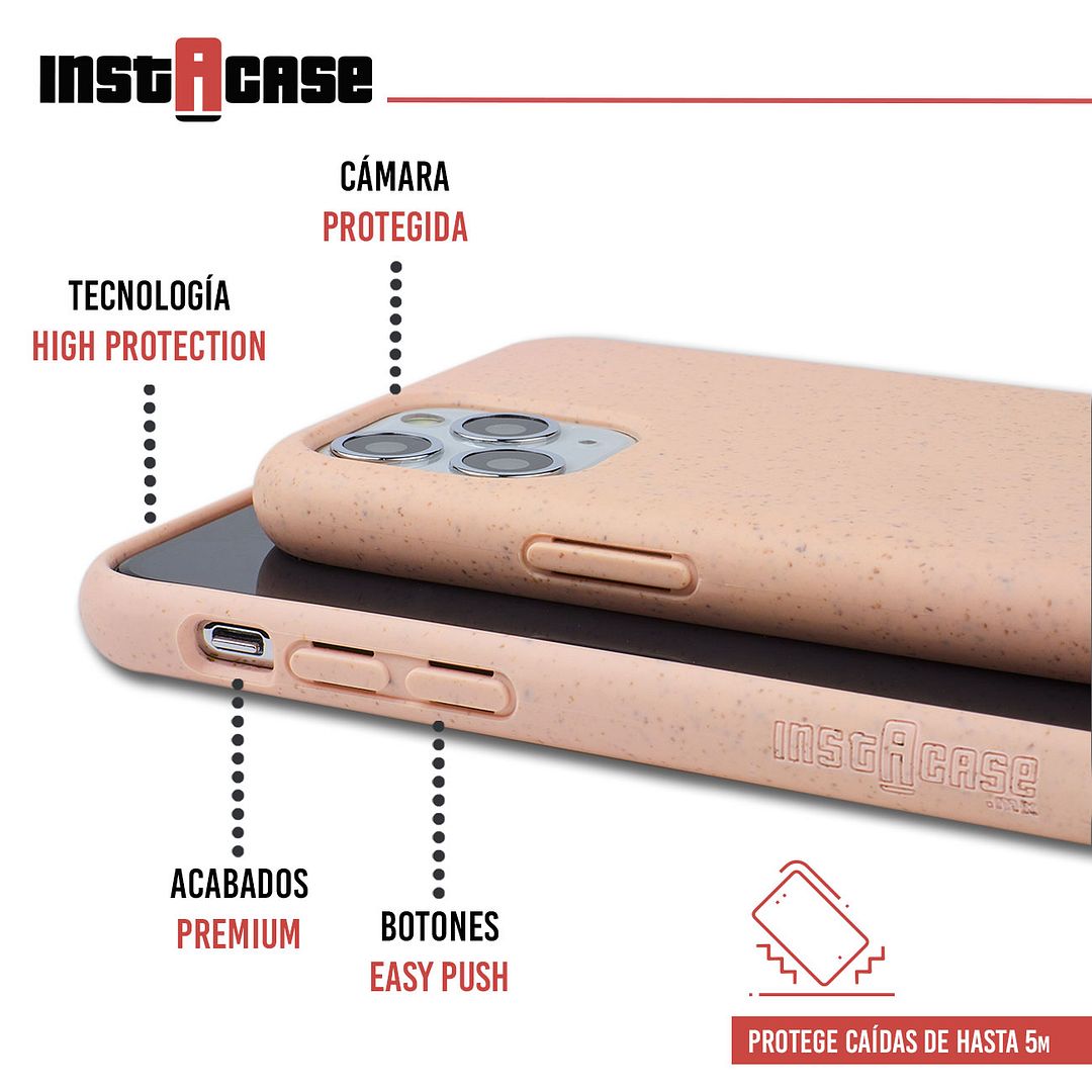 Foto 3 pulgar | Funda Instacase Para Iphone 11 Pro Rosa