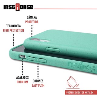 Foto 2 | Funda Instacase Para Iphone Xr Azul Menta