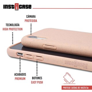 Foto 2 | Funda InstaCase Biodegradable para iPhone XR color Rosa