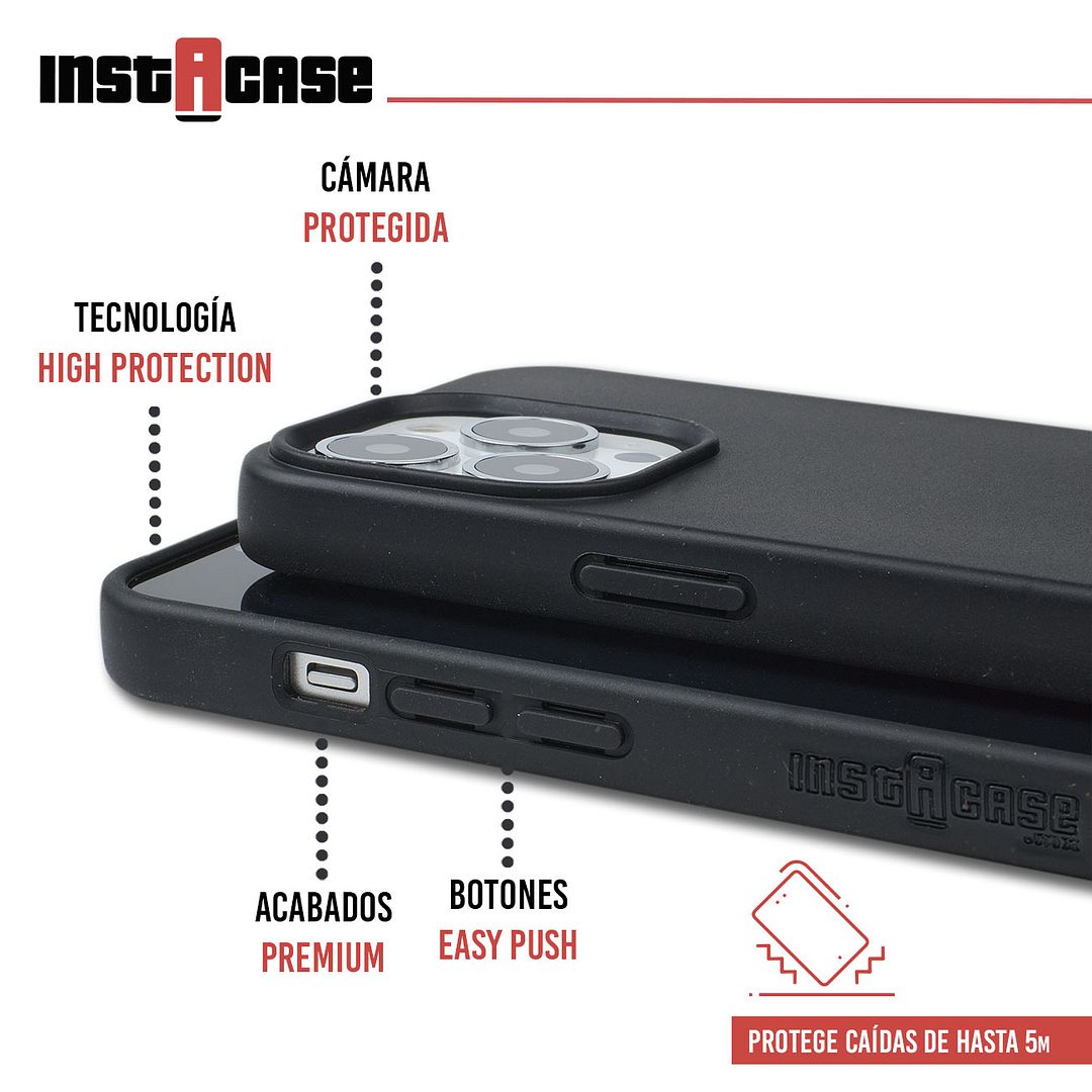 Foto 3 pulgar | Funda InstaCase para Iphone 13 Pro Max color Negro