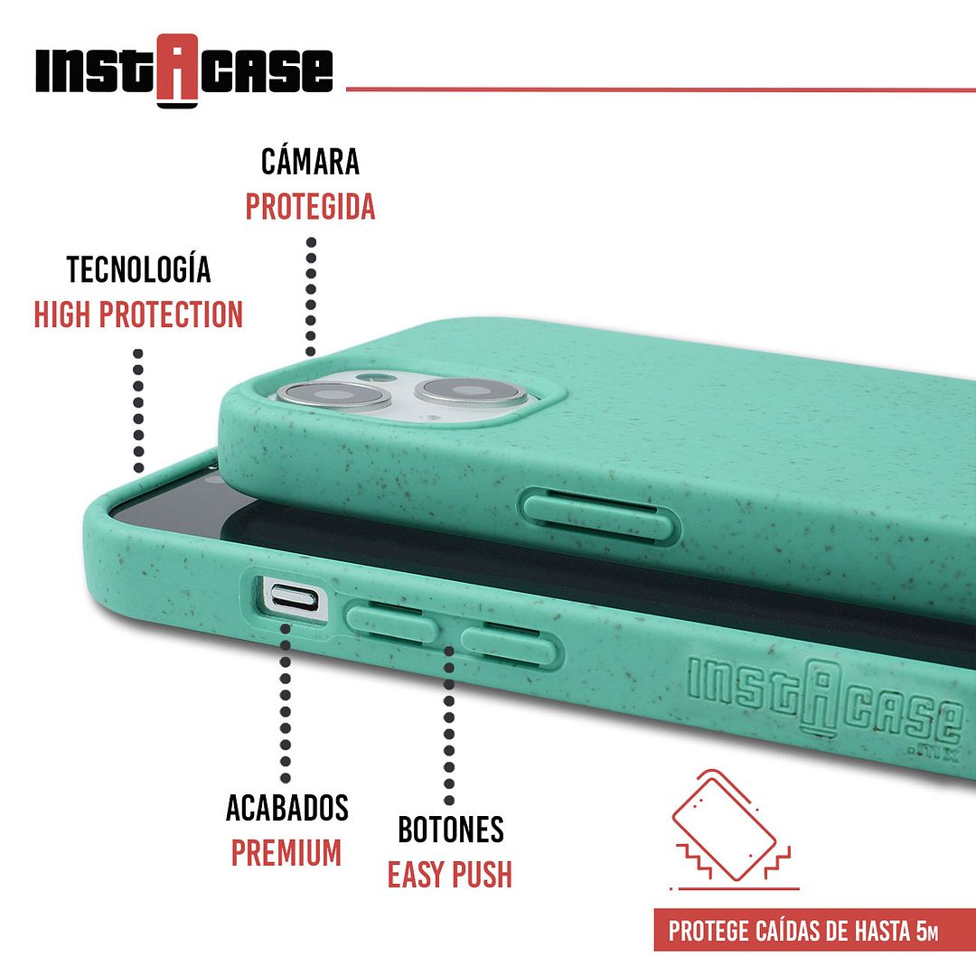 Foto 3 pulgar | Funda InstaCase para iPhone 13 color Verde