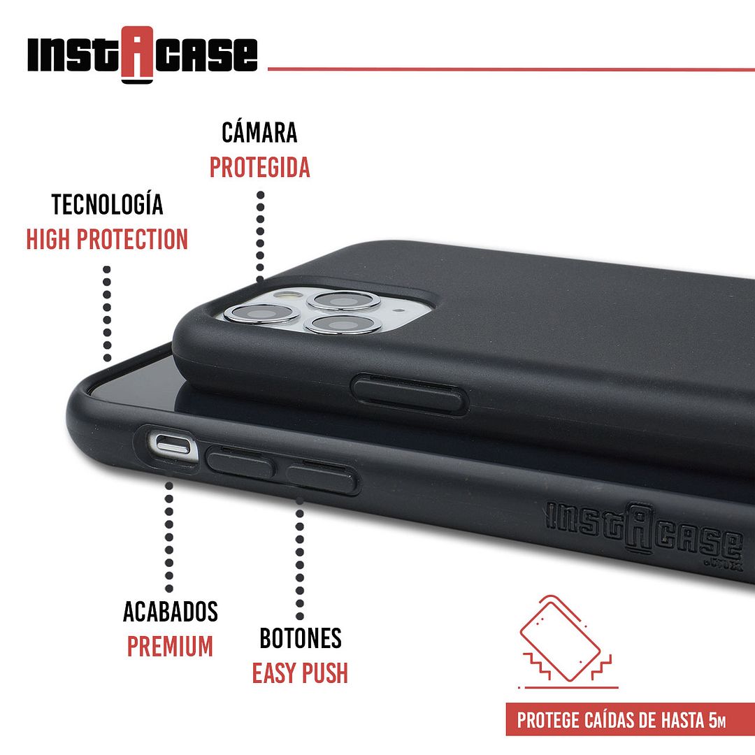 Foto 3 pulgar | Funda InstaCase para iPhone 11 Pro color Negro