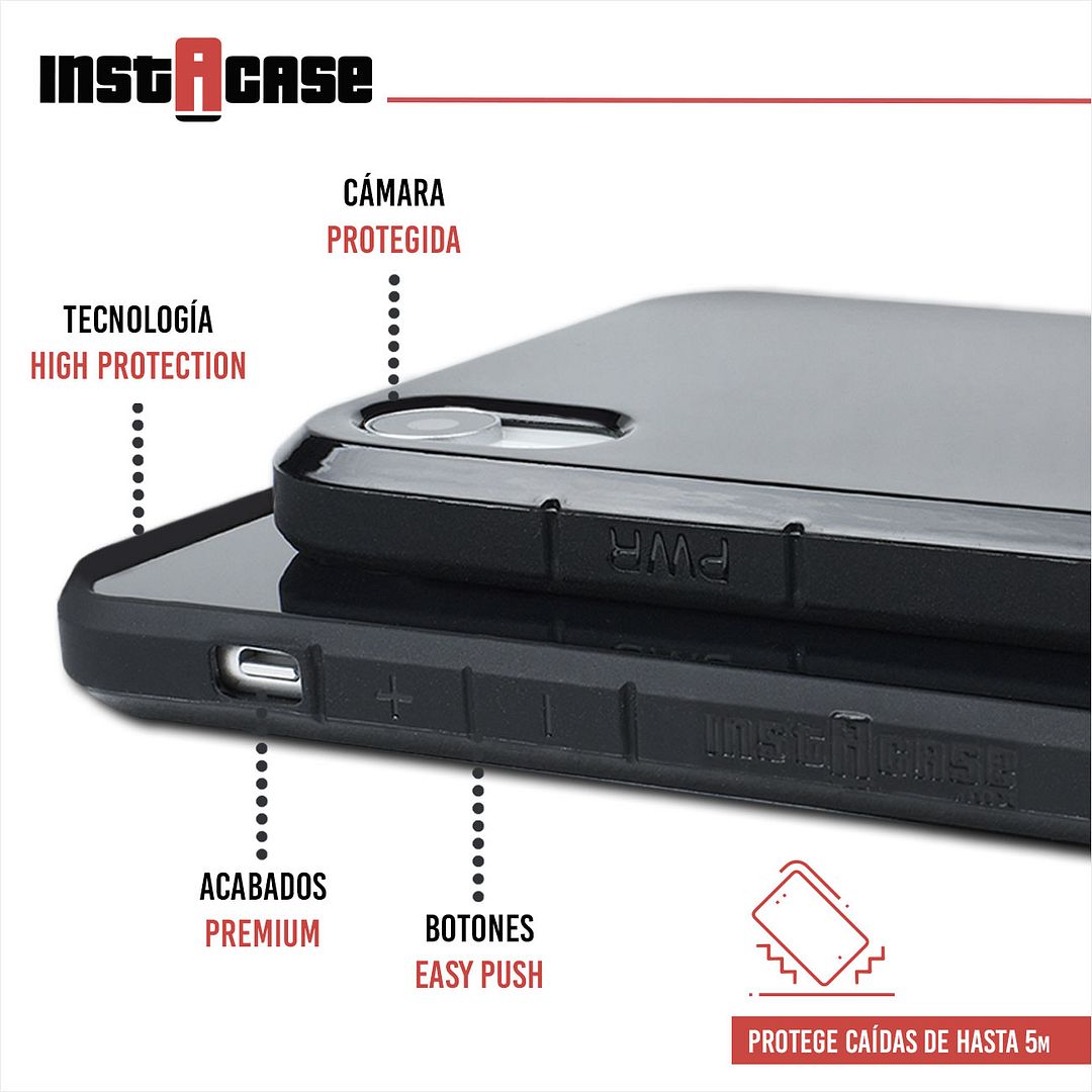 Foto 3 pulgar | Funda InstaCase para iPhone Xr color Negro