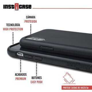 Foto 2 | Funda InstaCase para iPhone X color Negro
