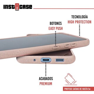 Foto 2 | Funda InstaCase Biodegradable para Galaxy S10 Plus color Rosa