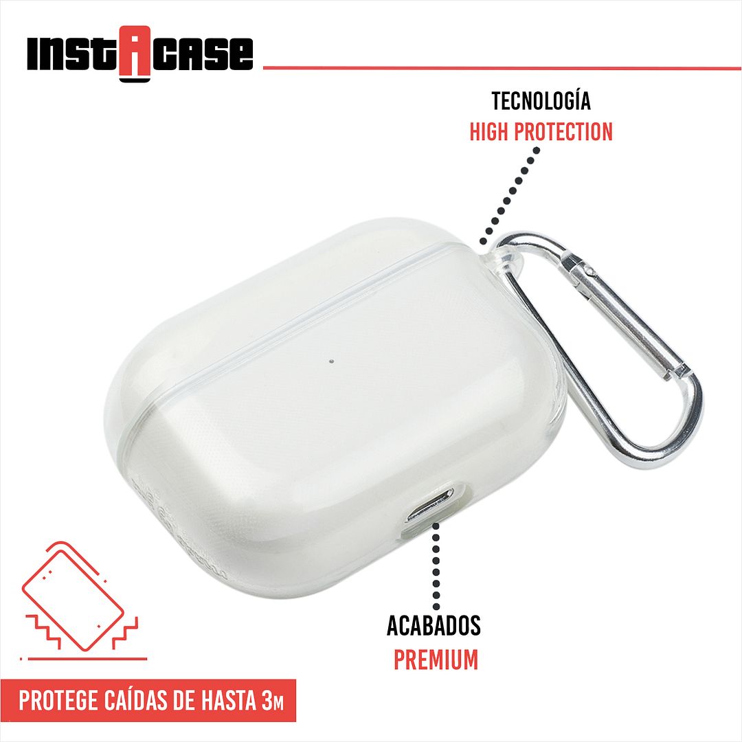 Foto 2 | Funda Instacase Para Airpods Tercera Generación Transparente