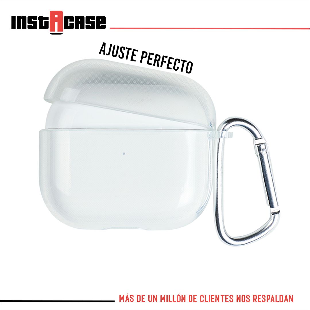Foto 4 pulgar | Funda Instacase Para Airpods Tercera Generación Transparente