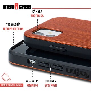 Foto 2 | Funda para iPhone 12 Instacase color Café