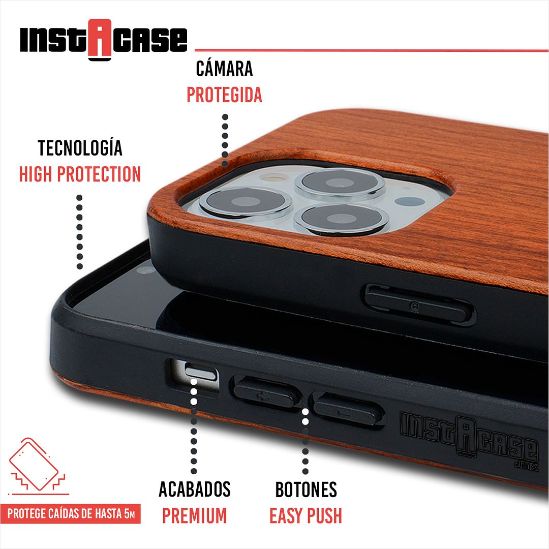 Foto 2 | Funda para iPhone 12 Pro Max Instacase color Café