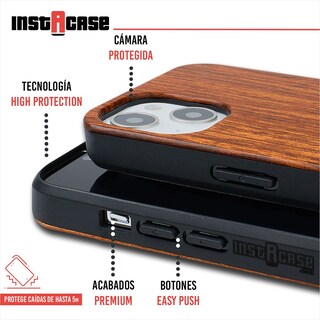 Foto 2 | Funda para iPhone 13 Instacase color Café