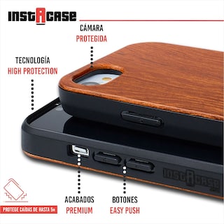 Foto 2 | Funda para iPhone SE 2022 Instacase color Café