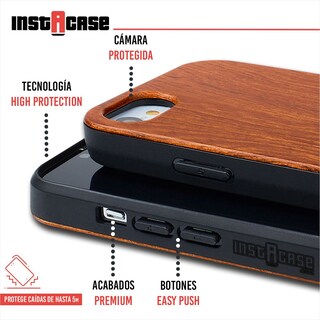 Foto 2 | Funda para iPhone 8 Instacase color Café