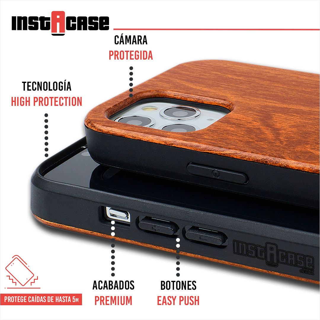 Foto 2 | Funda para iPhone 12 Pro Instacase color Café