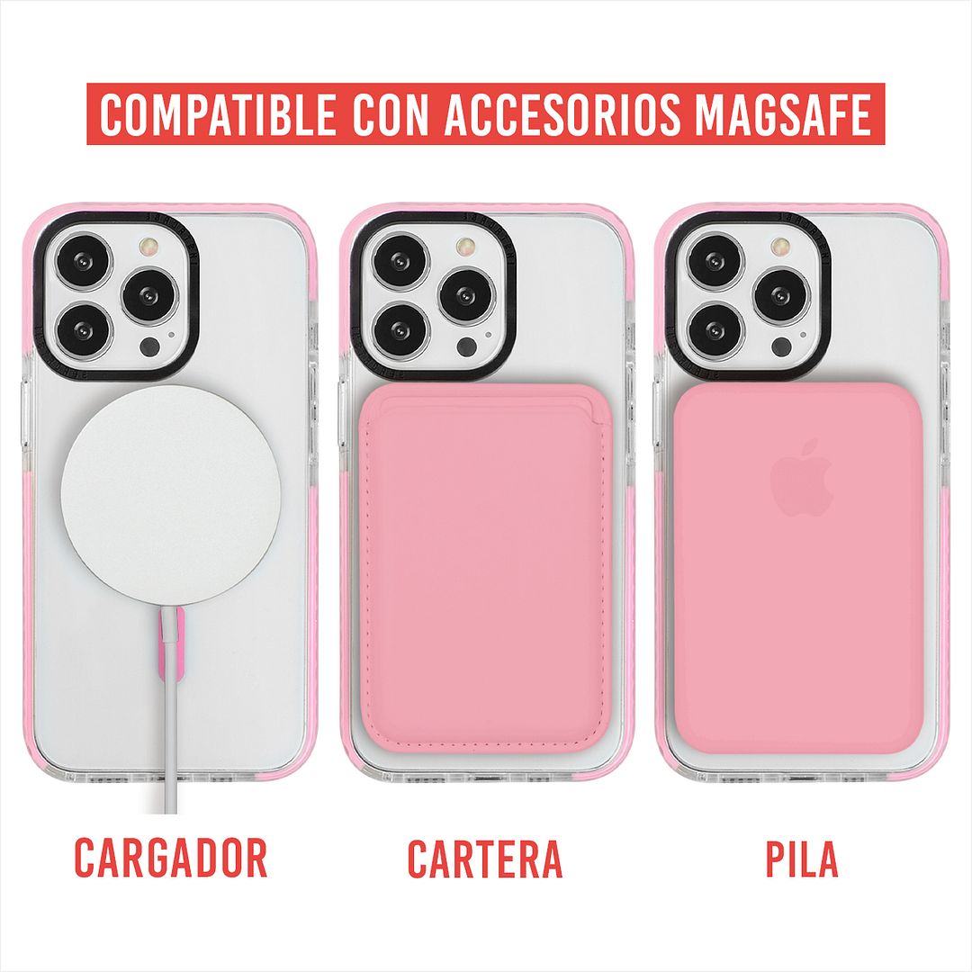 Foto 4 pulgar | Funda InstaCase para iPhone 14 Pro Magsafe color Rosa