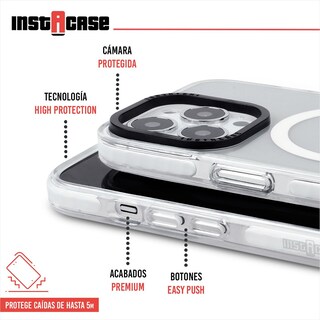 Foto 2 | Funda InstaCase para iPhone 13 Pro Magsafe color Blanco