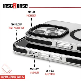 Foto 2 | Funda Instacase Para Iphone 14 Pro Max Magsafe Negro