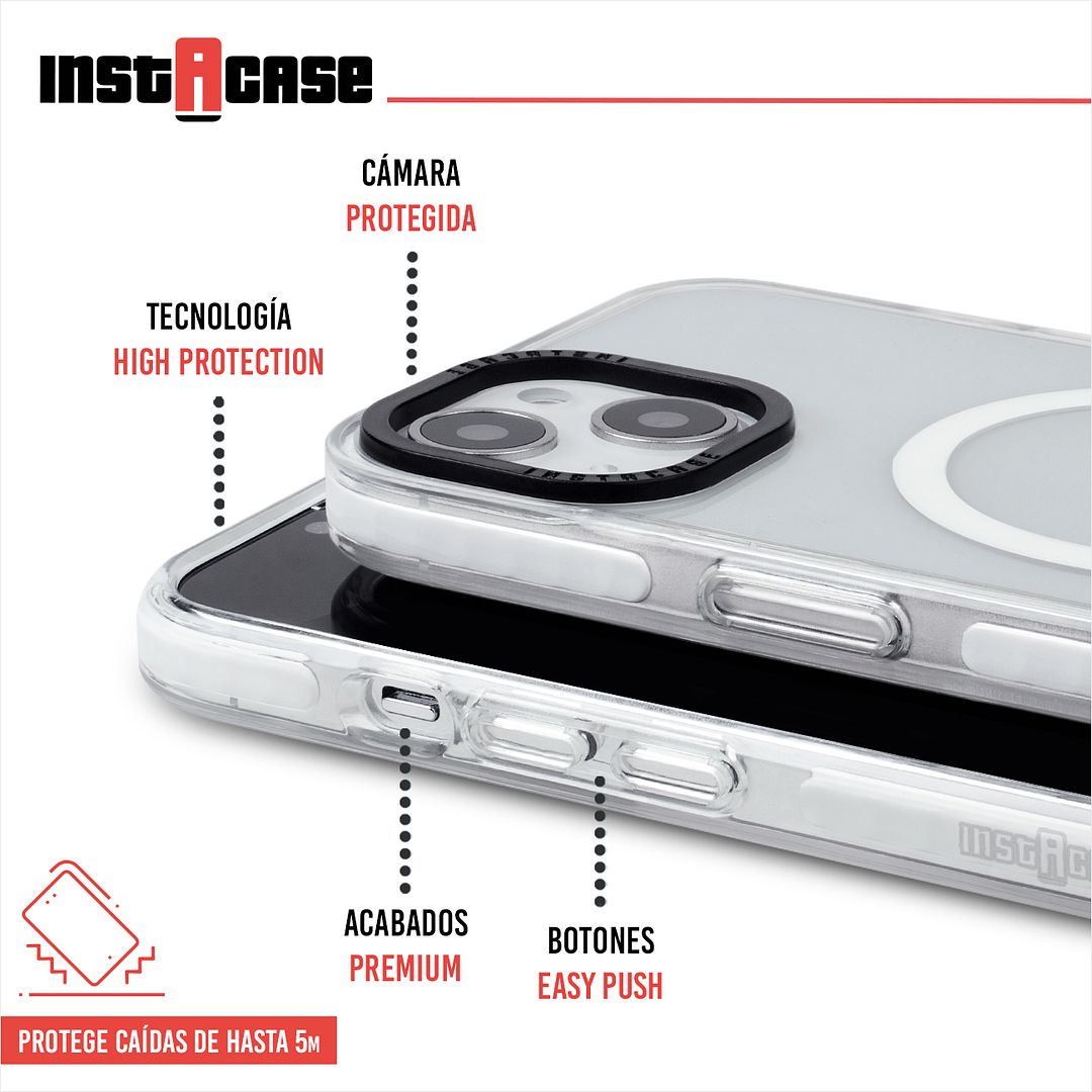 Foto 3 pulgar | Funda InstaCase para iPhone 14 Magsafe color Blanco