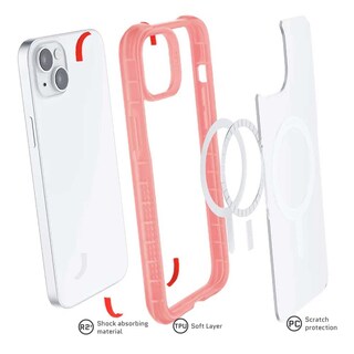 Foto 3 | Funda Ghostek para Iphone 14 Plus Rosa Transparente Magsafe