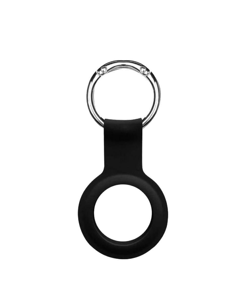 Funda Devia Liso color Negro para Airtag Case Protector Llavero Silicon