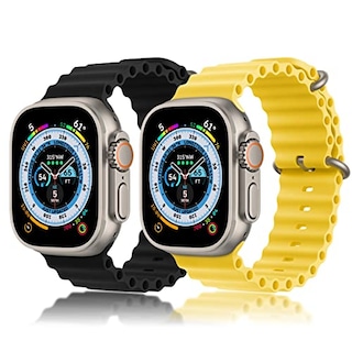 Foto 1 | Venta Internacional - 2 Pack Ocean Band Compatible With Apple Watch 38mm 40mm 41mm 42mm 44mm 45mm 49mm, Silicone