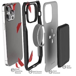Foto 4 | Funda Ghostek GHOCAS3222 color Gris para iPhone 14 Pro con Porta Tarjetas