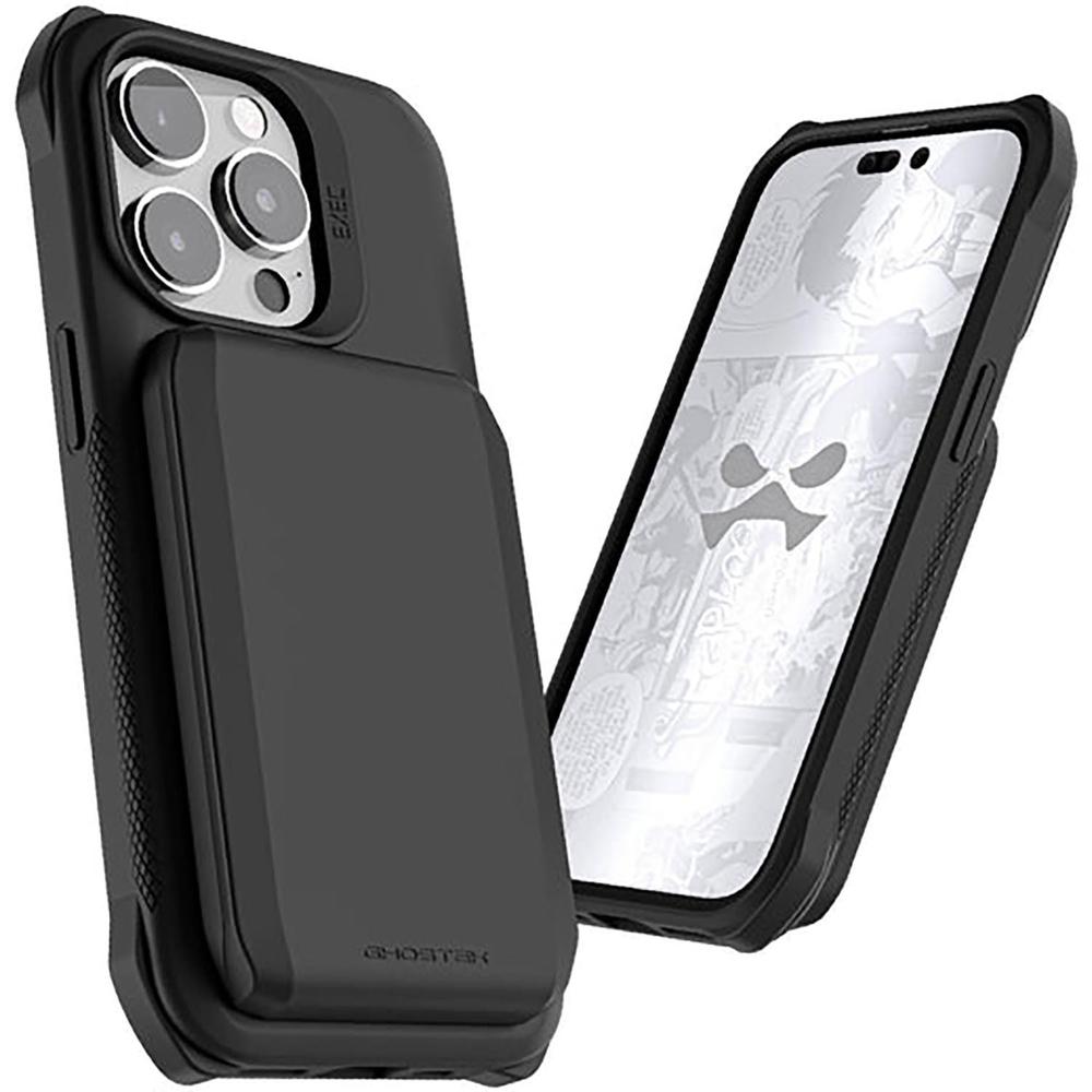 Foto 2 pulgar | Funda para iPhone 14 Pro Ghostek GHOCAS3221 color Negro con Porta Tarjetas