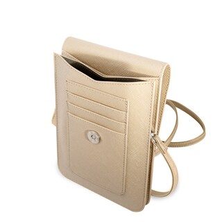 Foto 3 | Bolsa Guess GUWBSATMLG color Beige para Celular