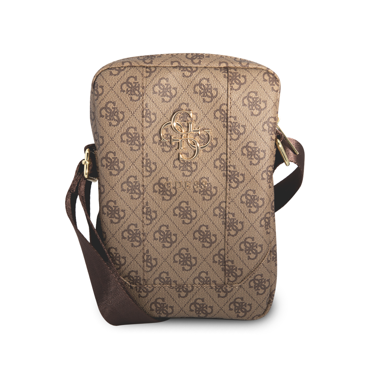 Foto 3 pulgar | Bolsa Bandolera Guess GUTB8G4GFBR color Marrón 8 '' con Logo 4G