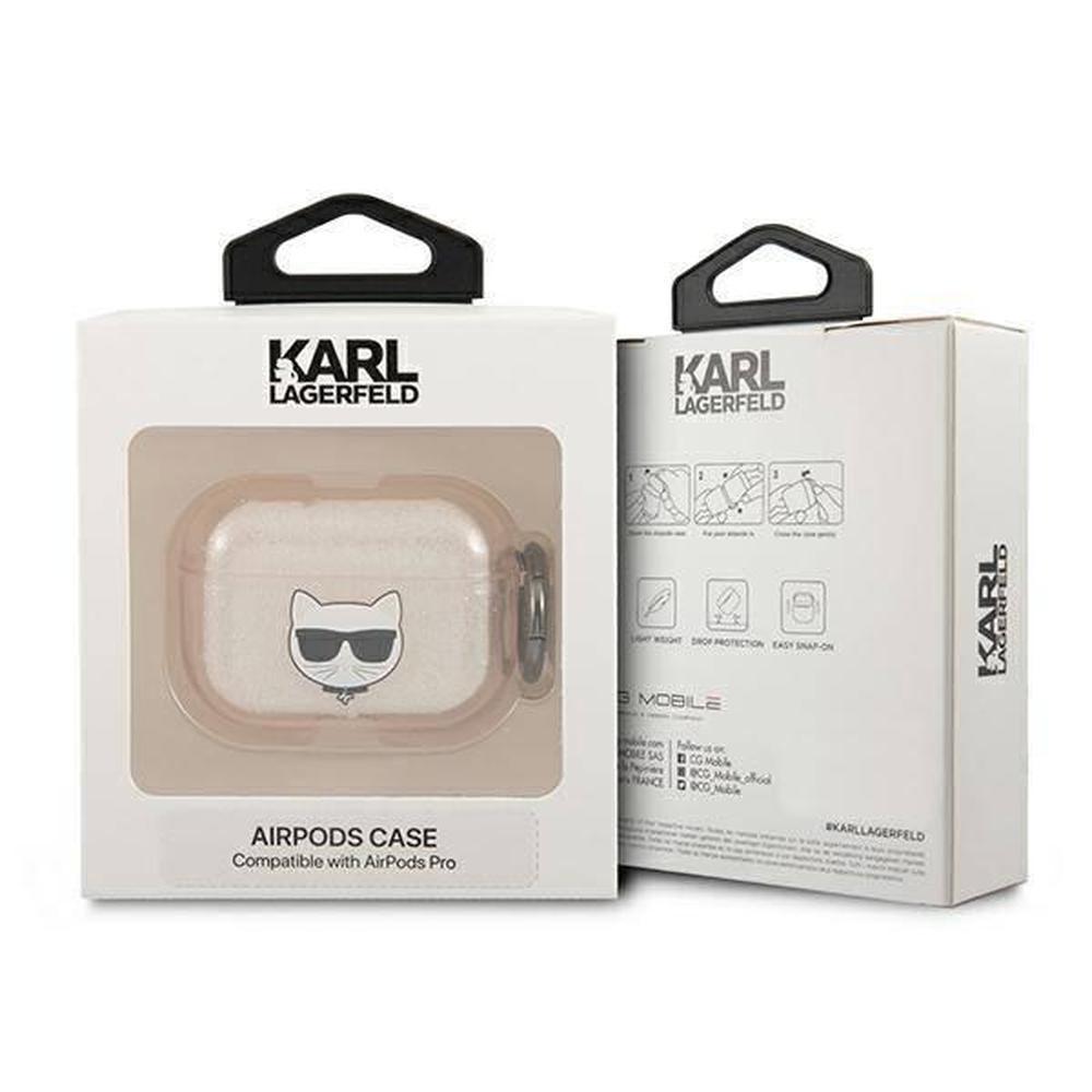 Foto 4 pulgar | Funda para AirPods Pro Karl Lagerfeld Choupette color Dorado